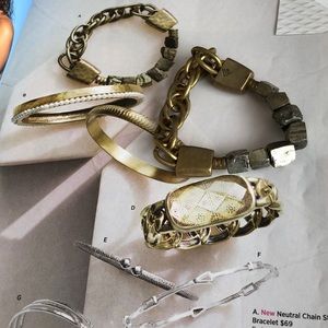 Silpada Brass Pyrite bracelet